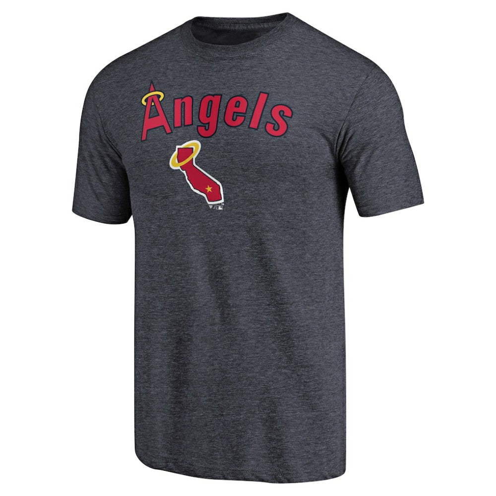 MLB California Angels Vintage Cooperstown Collection Wahconah Tri-Blend T-Shirt
