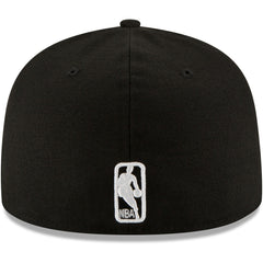 NBA Oklahoma City Thunder Black & White Logo 59FIFTY Fitted Hat
