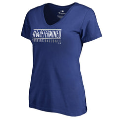 MLB Los Angeles Dodgers Women's Hometown Collection Determined V-Neck T-Shirt