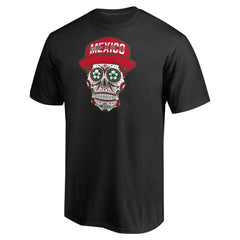 Mexico Sugar Skull T-Shirt -  Black