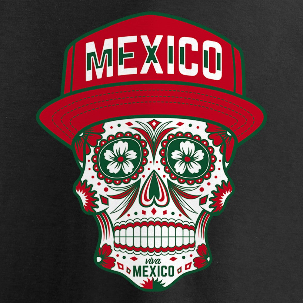 Mexico Sugar Skull T-Shirt -  Black