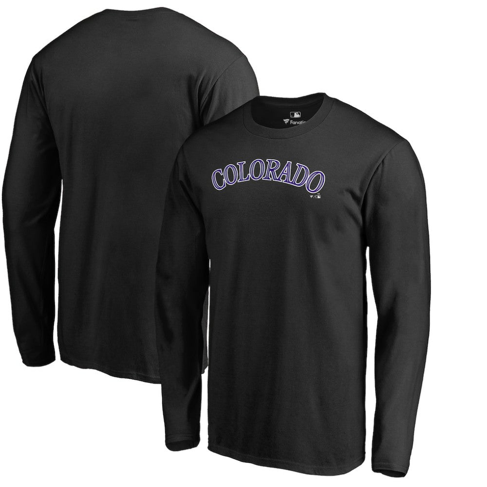 MLB Colorado Rockies Team Wordmark Long Sleeve T-Shirt