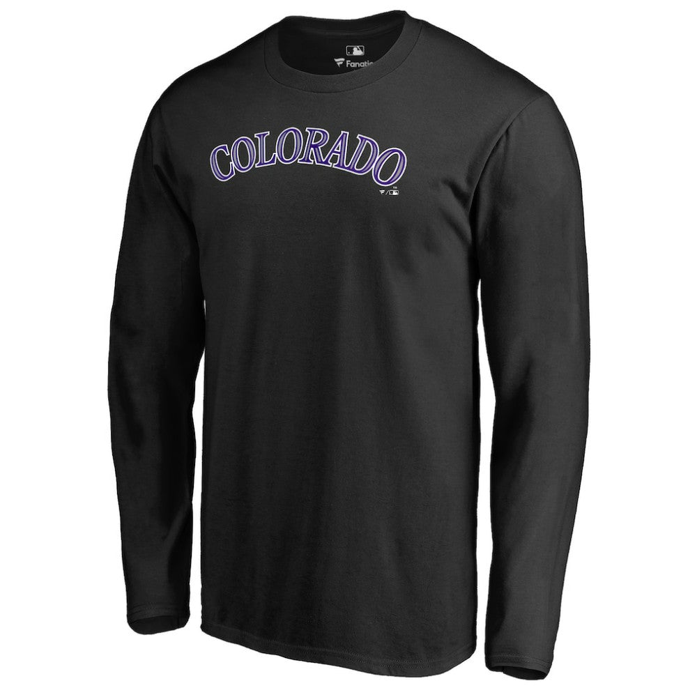 MLB Colorado Rockies Team Wordmark Long Sleeve T-Shirt