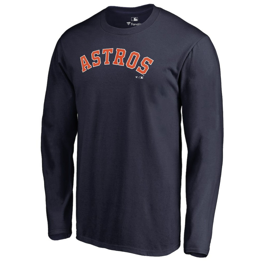 MLB Houston Astros Team Wordmark Long Sleeve T-Shirt