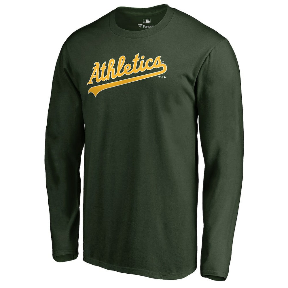 MLB Athletics Team Wordmark Long Sleeve T-Shirt