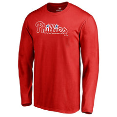MLB Philadelphia Phillies Team Wordmark Long Sleeve T-Shirt