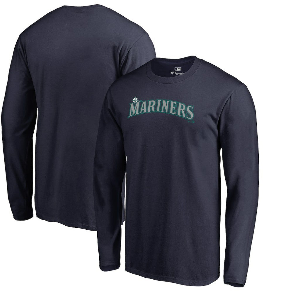 MLB Seattle Mariners Team Wordmark Long Sleeve T-Shirt
