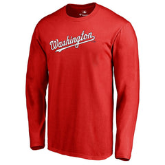 MLB Washington Nationals Team Wordmark Long Sleeve T-Shirt