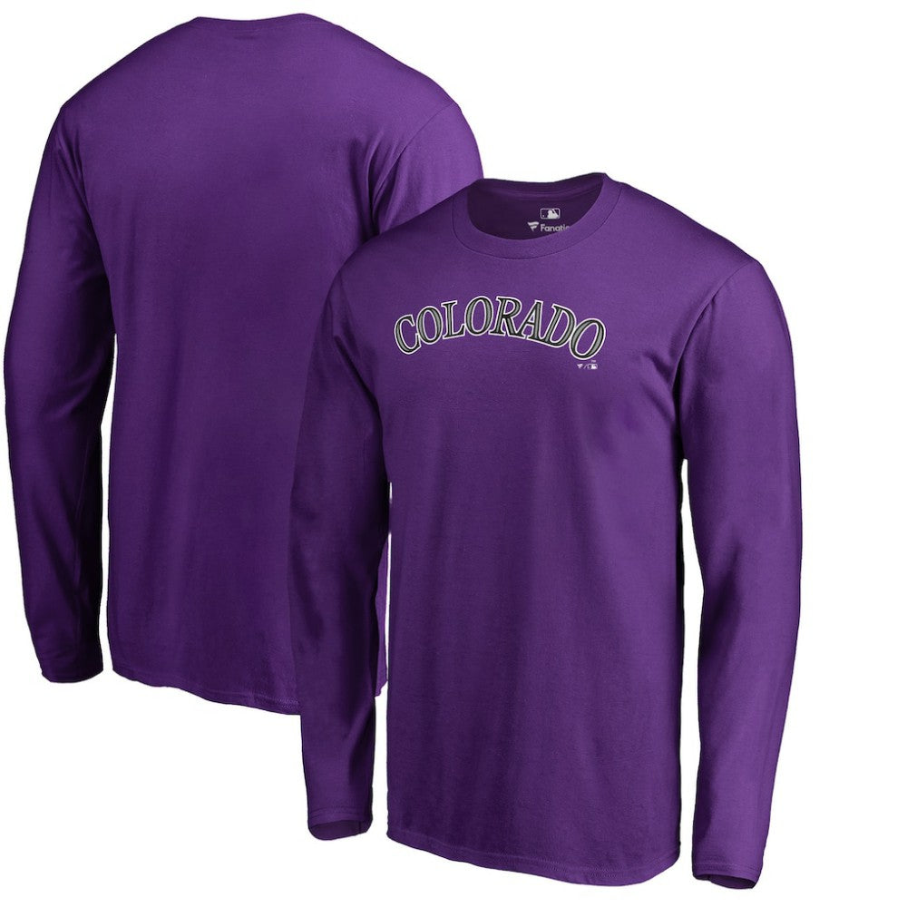 MLB Colorado Rockies Team Wordmark Long Sleeve T-Shirt