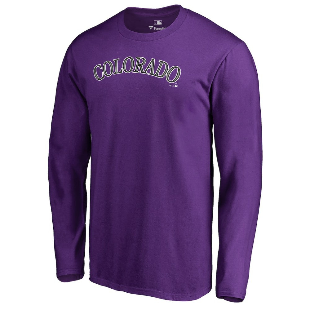 MLB Colorado Rockies Team Wordmark Long Sleeve T-Shirt