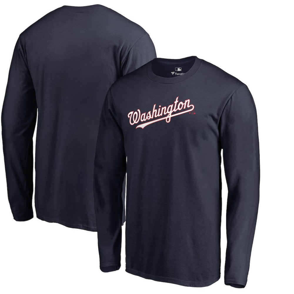 MLB Washington Nationals Team Wordmark Long Sleeve T-Shirt