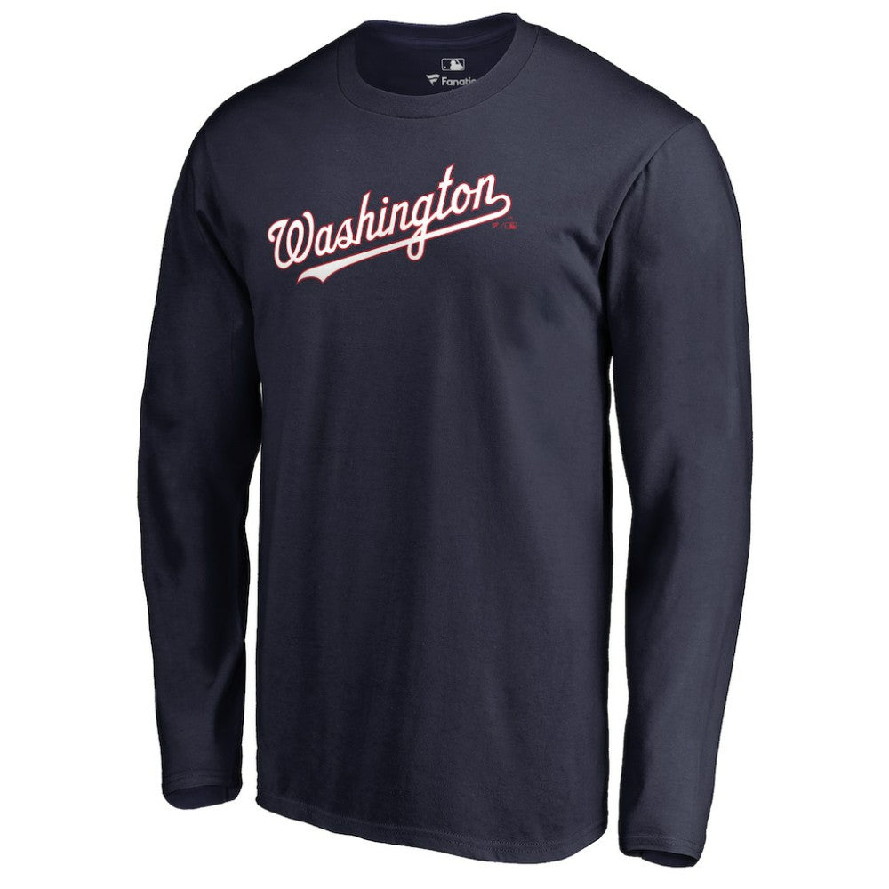 MLB Washington Nationals Team Wordmark Long Sleeve T-Shirt