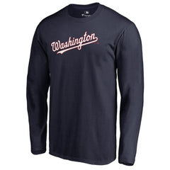 MLB Washington Nationals Team Wordmark Long Sleeve T-Shirt