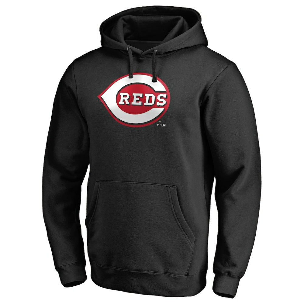 MLB Cincinnati Reds Official Wordmark Fitted Pullover Hoodie