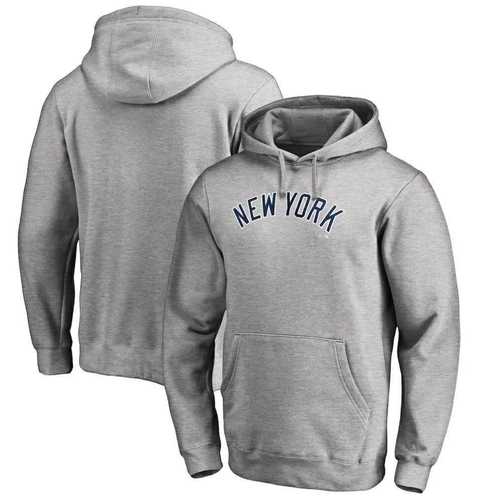 MLB New York Yankees Official Wordmark Fitted Pullover Hoodie
