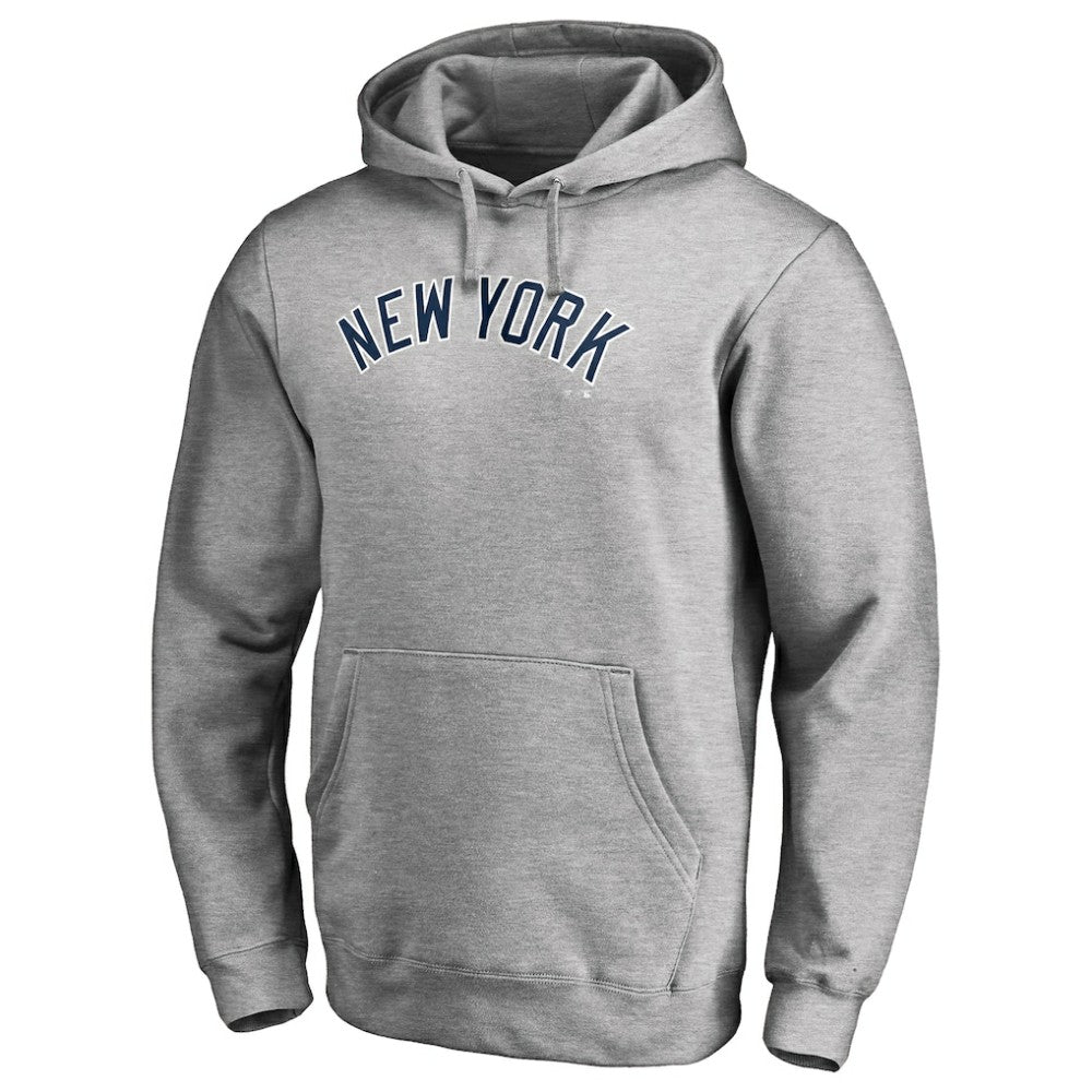 MLB New York Yankees Official Wordmark Fitted Pullover Hoodie