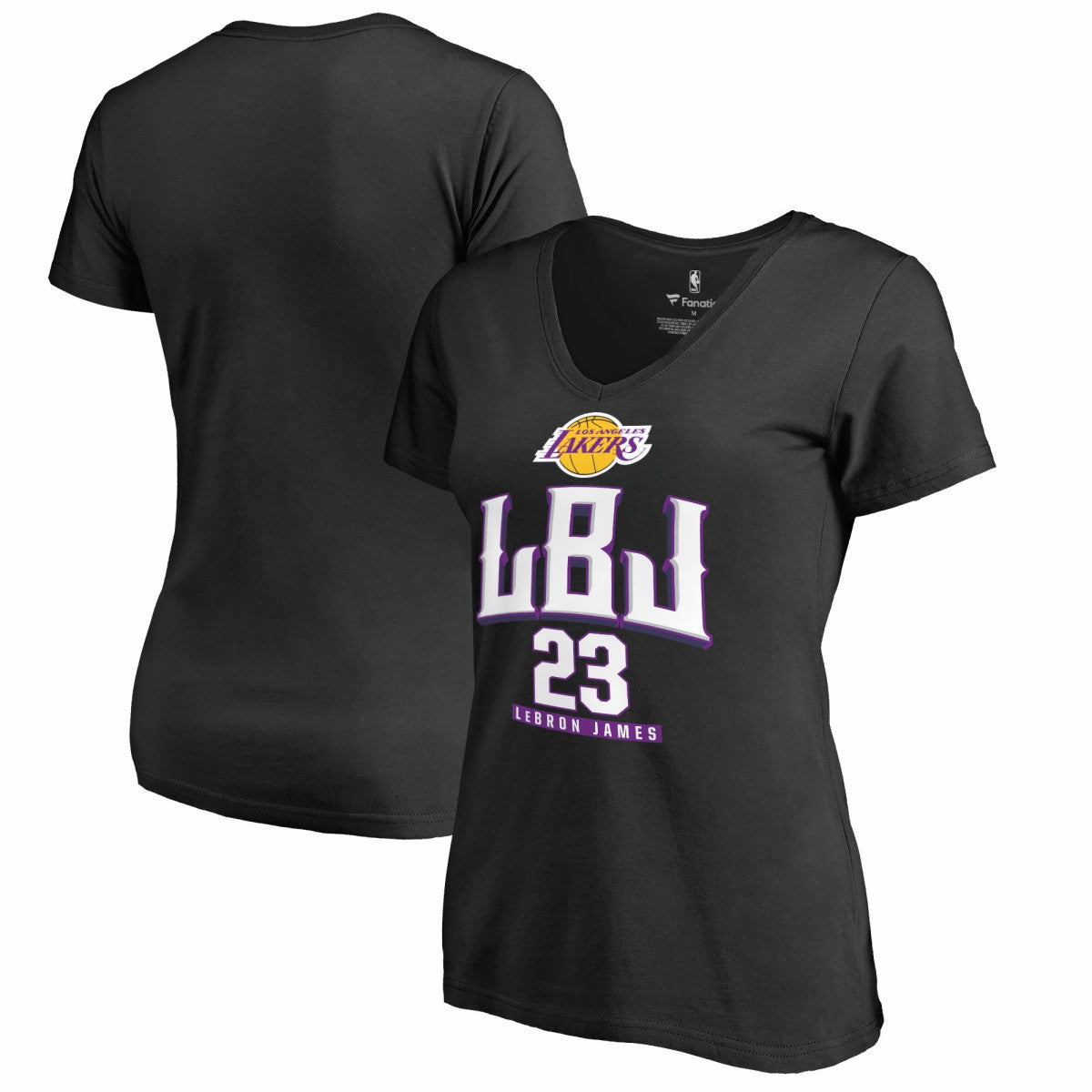 NBA LeBron James Los Angeles Lakers Women's Hometown Collection LBJ V-Neck T-Shirt
