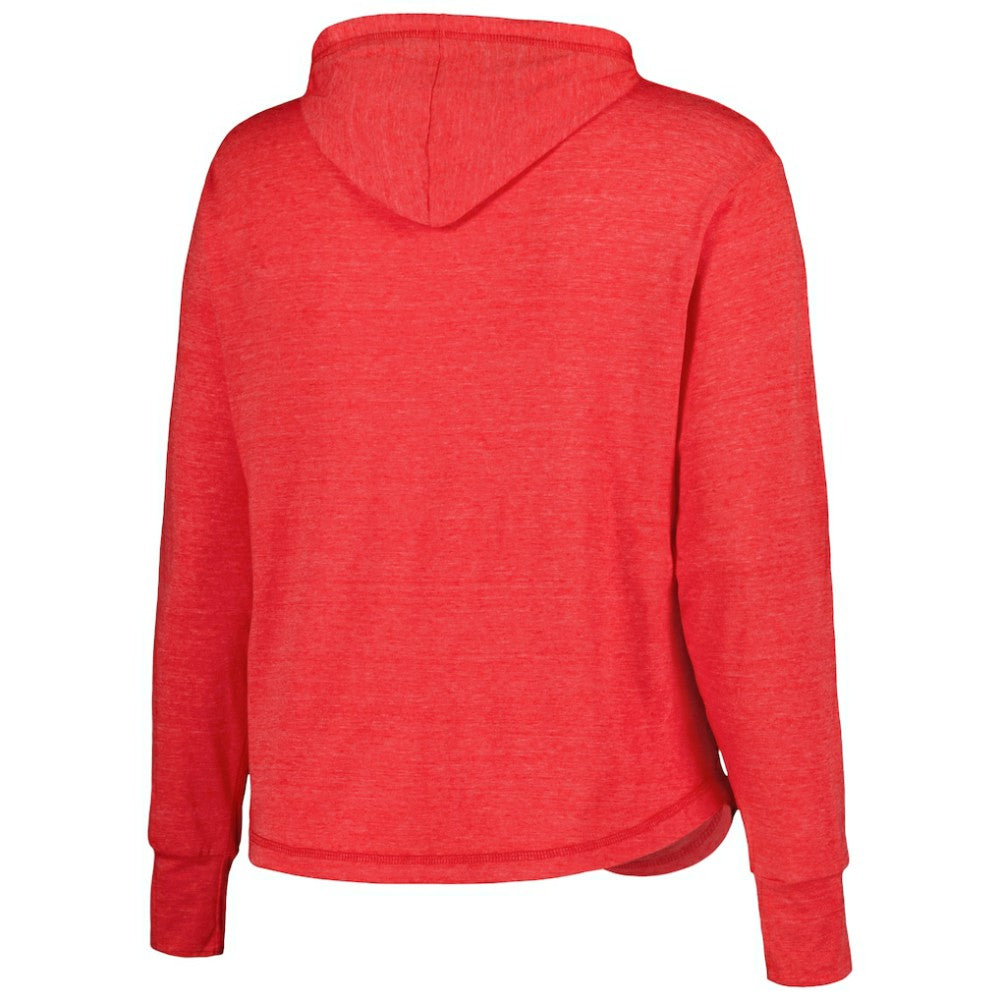 MLB Washington Nationals Soft as a Grape Women's Plus Size Full-Zip Lightweight Hoodie Top