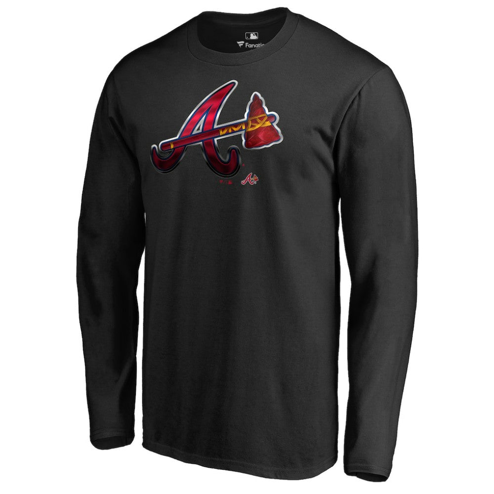 MLB Atlanta Braves Midnight Mascot Long Sleeve T-Shirt