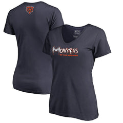 Women's Monsters V-Neck T-Shirt - Chicago Bears
