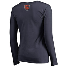 Women's Monsters Long Sleeve V-Neck T-Shirt - Chicago Bears