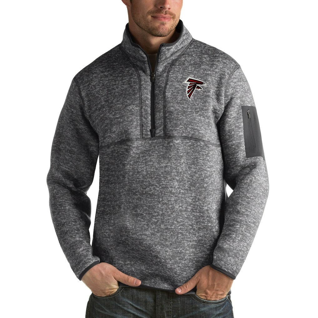 Antigua Fortune Big & Tall Quarter-Zip Pullover Jacket - Atlanta Falcons