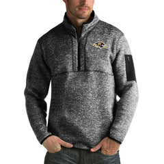 Antigua Fortune Big & Tall Quarter-Zip Pullover Jacket - Baltimore Ravens