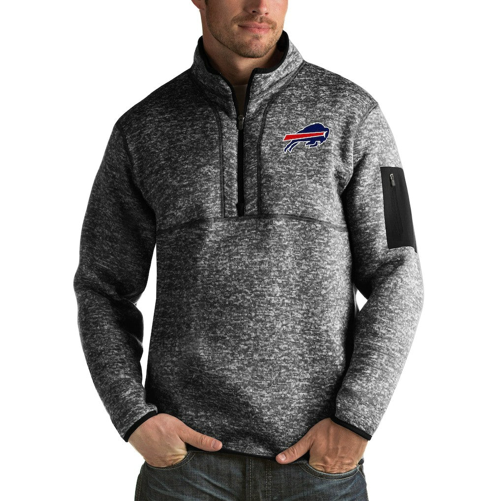 Antigua Fortune Big & Tall Quarter-Zip Pullover Jacket - Buffalo Bills
