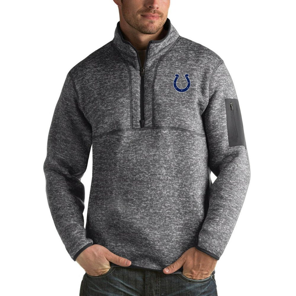 Antigua Fortune Big & Tall Quarter-Zip Pullover Jacket - Indianapolis Colts