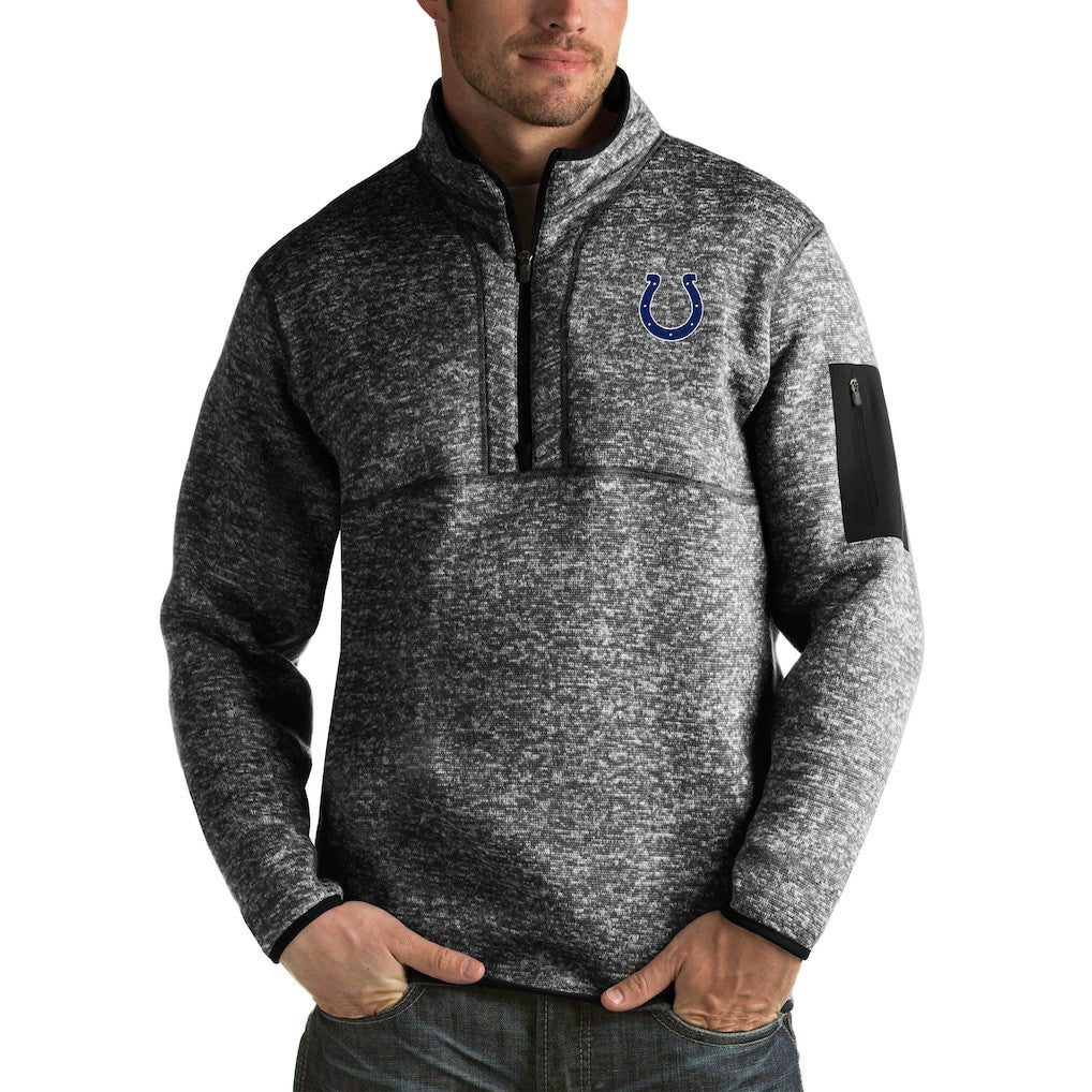 Antigua Fortune Big & Tall Quarter-Zip Pullover Jacket - Indianapolis Colts
