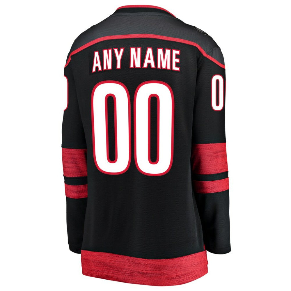 NHL Black Carolina Hurricanes Fanatics Women's Home Breakaway Custom Jersey