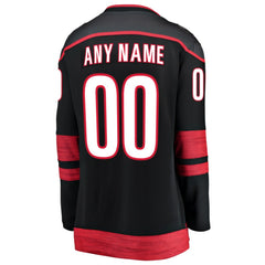 NHL Black Carolina Hurricanes Fanatics Women's Home Breakaway Custom Jersey