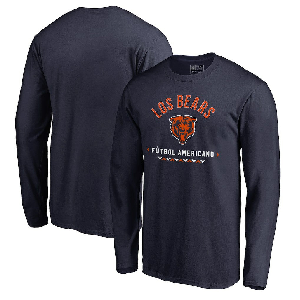 Futbol Americano Long Sleeve T-Shirt - Chicago Bears