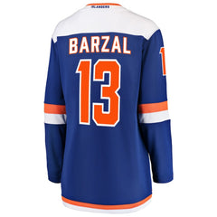 NHL Blue Mathew Barzal New York Islanders Fanatics Women's Alternate Breakaway Jersey