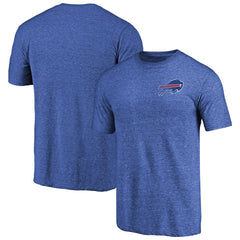 Primary Logo Left Chest Distressed Tri-Blend T-Shirt - Buffalo Bills