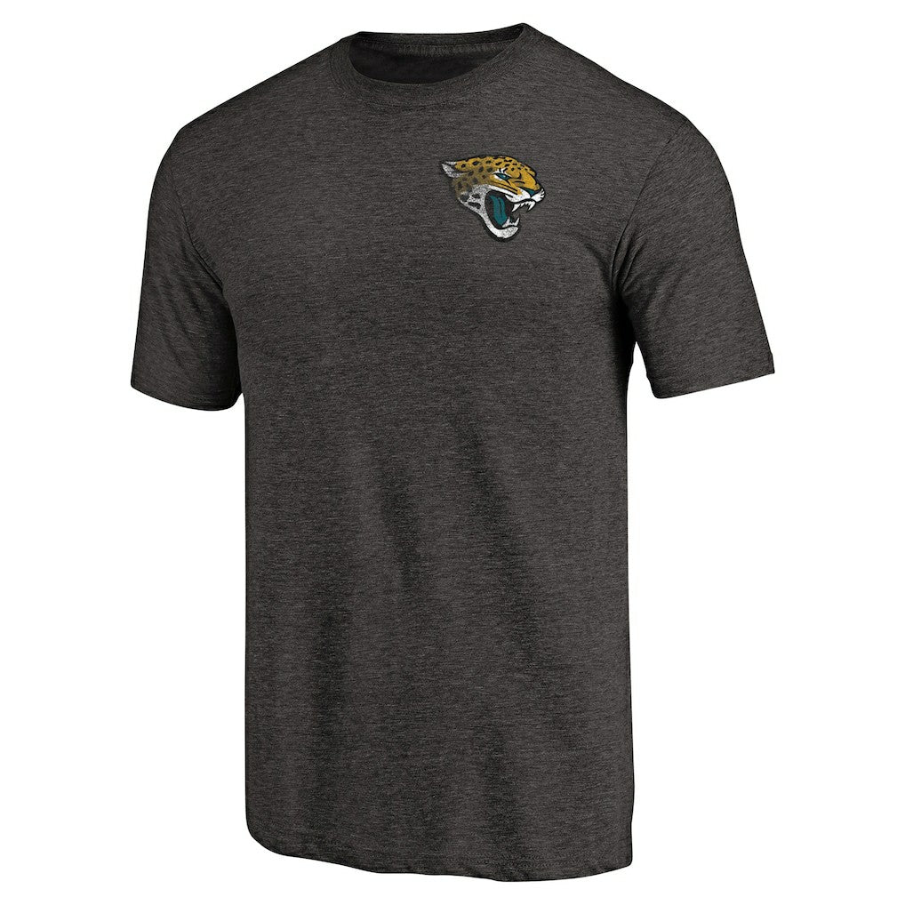 Primary Logo Left Chest Distressed Tri-Blend T-Shirt - Jacksonville Jaguars