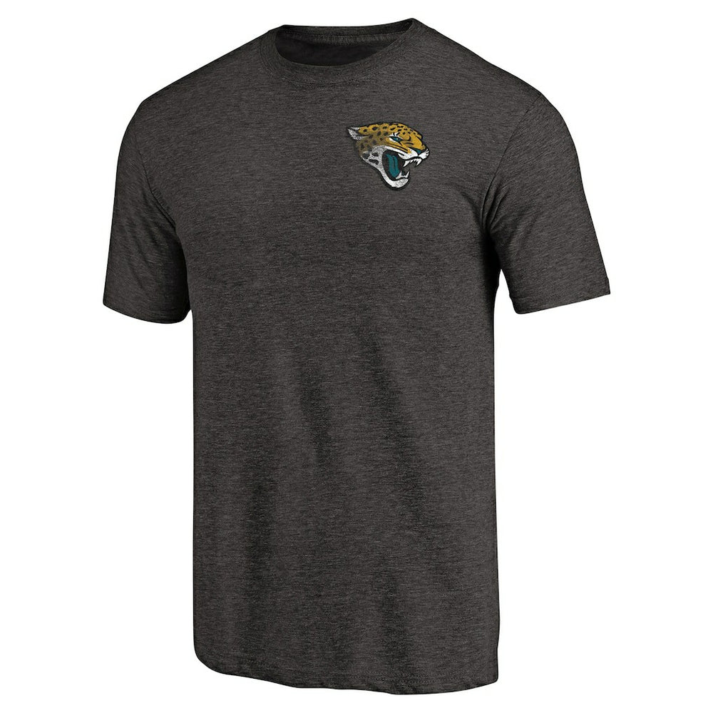 Primary Logo Left Chest Distressed Tri-Blend T-Shirt - Jacksonville Jaguars
