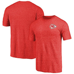 Primary Logo Left Chest Distressed Tri-Blend T-Shirt - Kansas City Chiefs