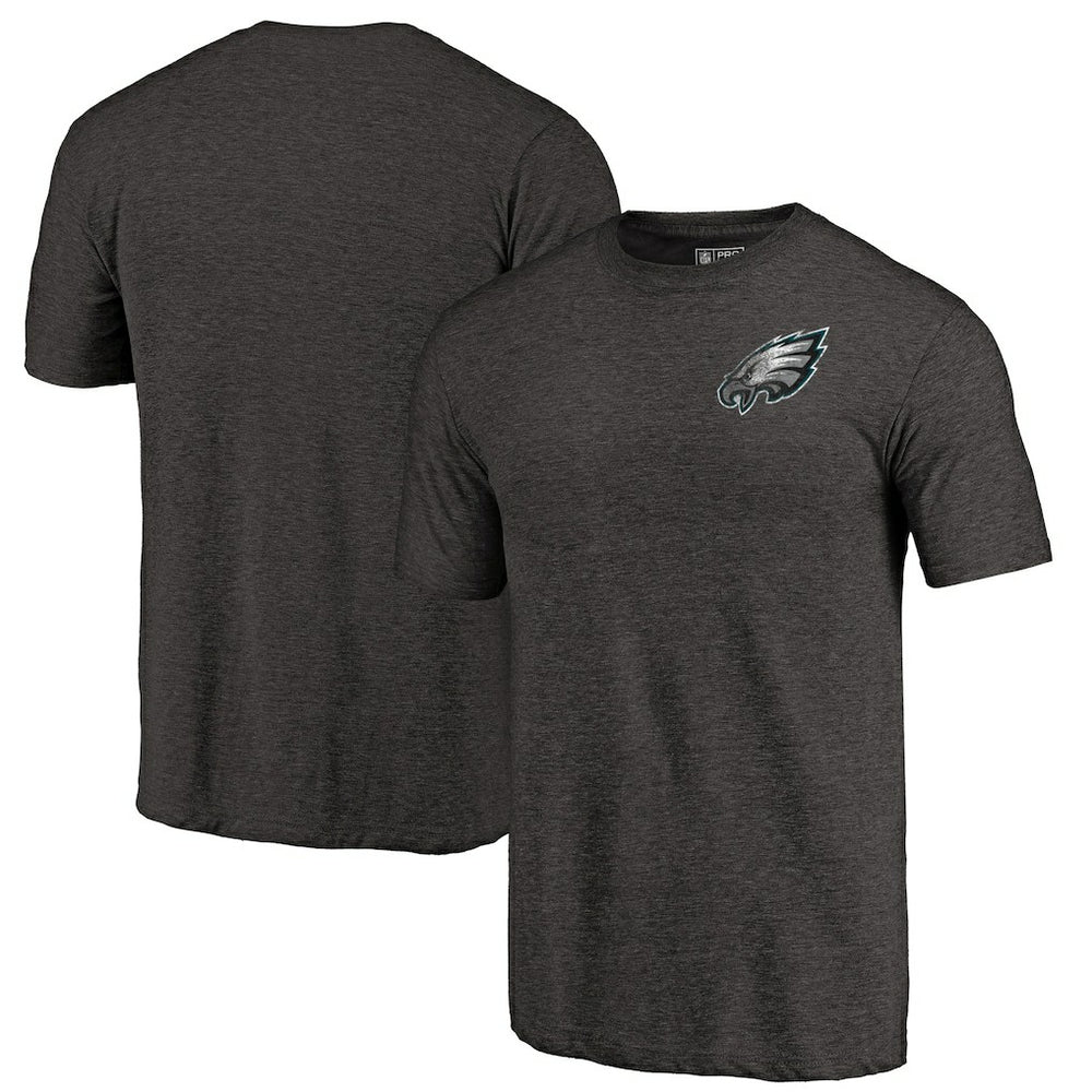 Primary Logo Left Chest Distressed Tri-Blend T-Shirt - Philadelphia Eagles