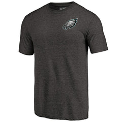 Primary Logo Left Chest Distressed Tri-Blend T-Shirt - Philadelphia Eagles