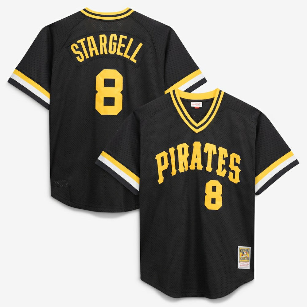 MLB Willie Stargell Pittsburgh Pirates Mitchell & Ness Cooperstown Collection Big & Tall Mesh Batting Practice Jersey
