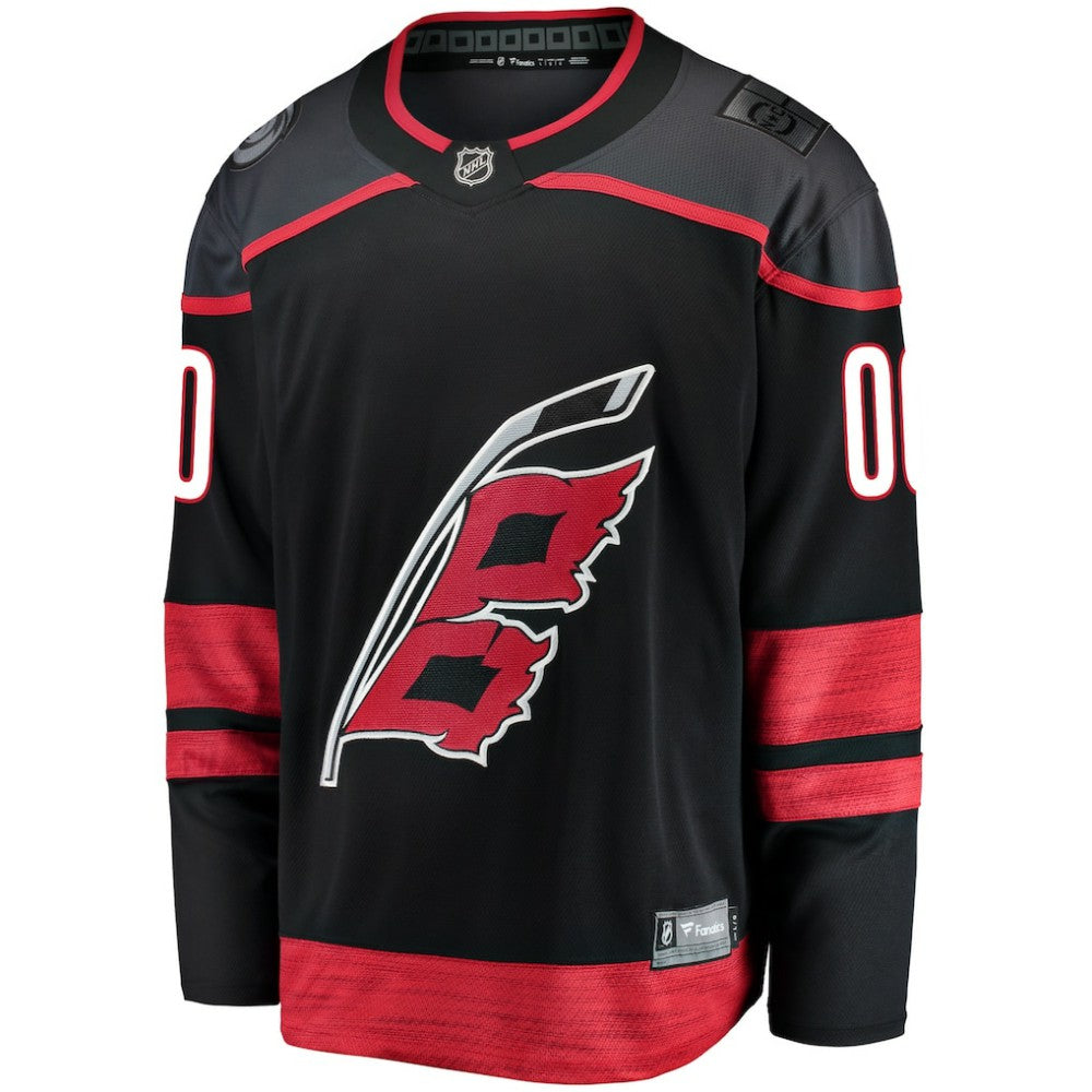 NHL Black Carolina Hurricanes Fanatics Home Breakaway Custom Jersey