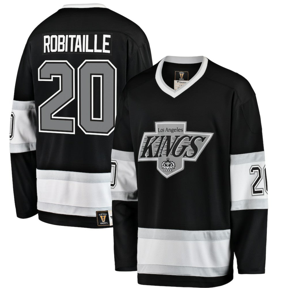 NHL Black Luc Robitaille Los Angeles Kings Fanatics Premier Breakaway Retired Player Jersey