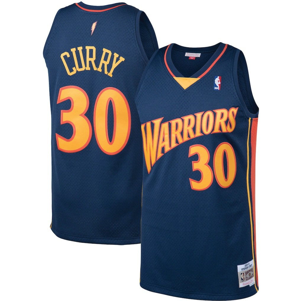 NBA Stephen Curry Golden State Warriors 2009/10 Big & Tall Hardwood Classics Swingman Jersey sale