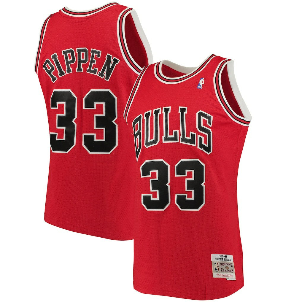 NBA Scottie Pippen Chicago Bulls 1997/98 Big & Tall Hardwood Classics Swingman Jersey sale