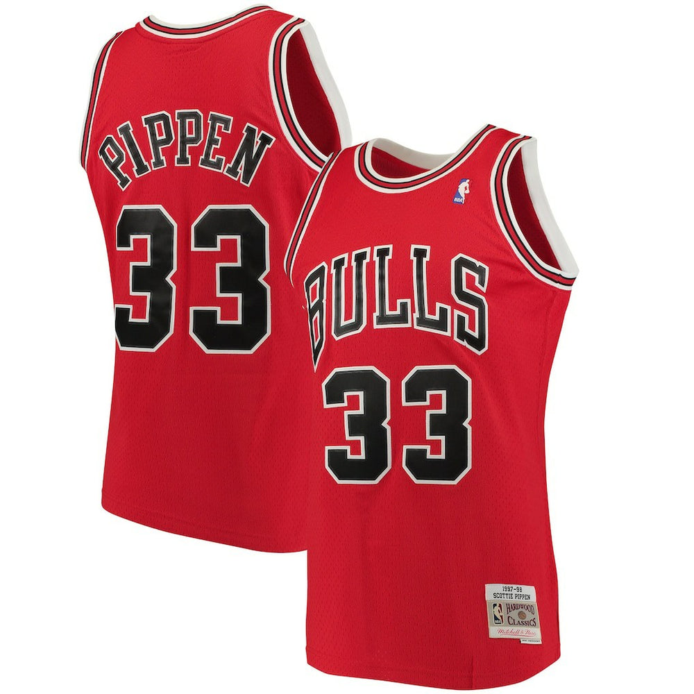 NBA Scottie Pippen Chicago Bulls 1997/98 Big & Tall Hardwood Classics Swingman Jersey sale