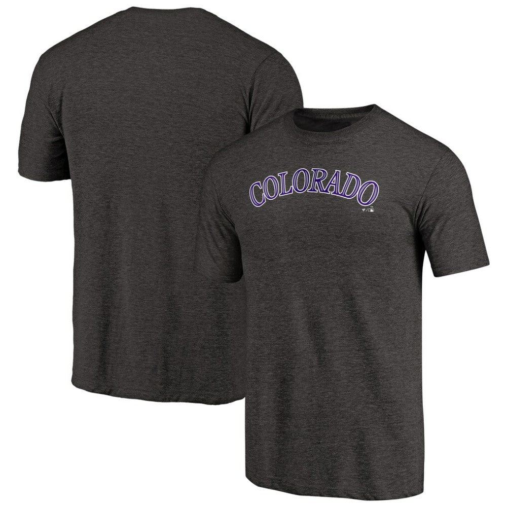 MLB Colorado Rockies Team Wordmark Tri-Blend T-Shirt