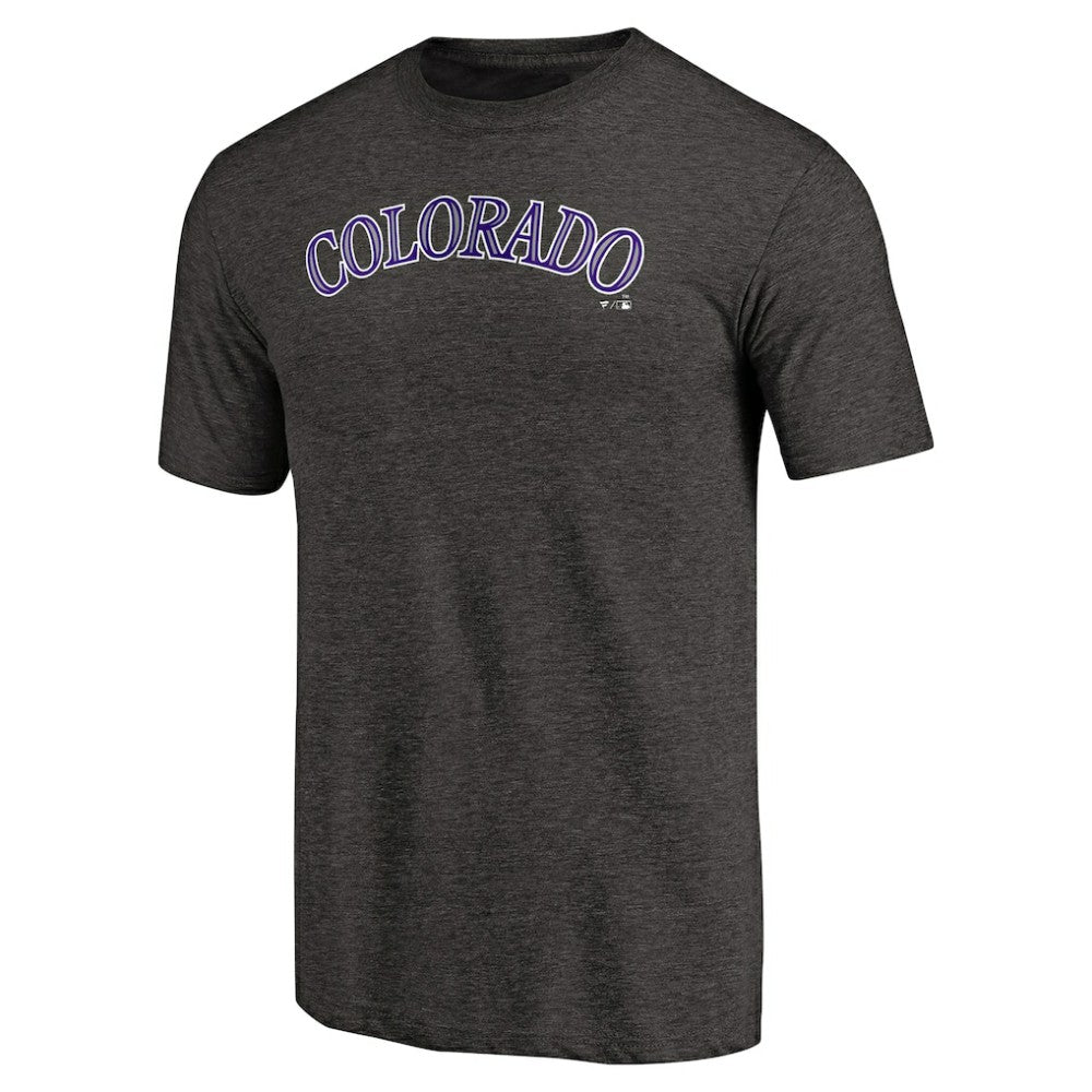 MLB Colorado Rockies Team Wordmark Tri-Blend T-Shirt