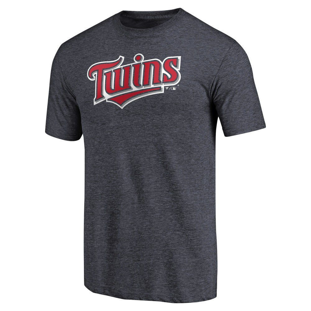 MLB Minnesota Twins Team Wordmark Tri-Blend T-Shirt