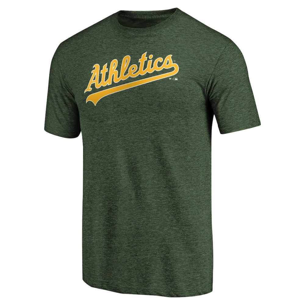 MLB Athletics Team Wordmark Tri-Blend T-Shirt